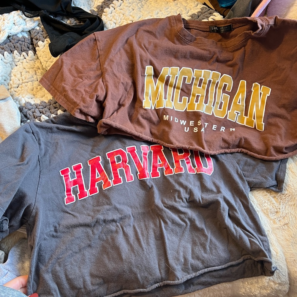 College crop tops